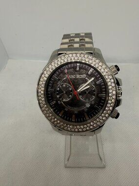 Marc Ecko F25048G1 Men's Crystal Bezel Stainless Steel Quartz Watch